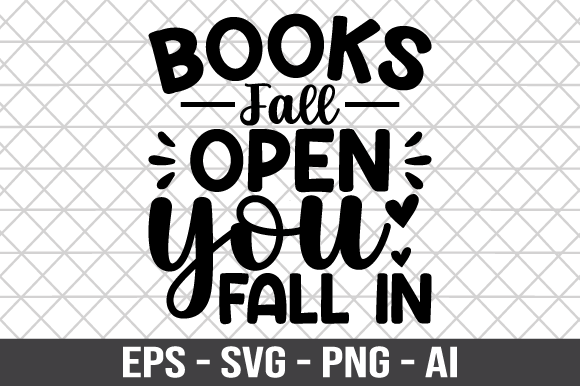 Books Fall Open You Fall In SVG