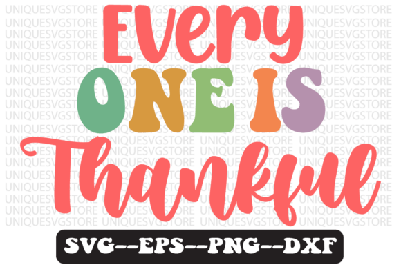 Everyone is Thankful Retro SVG Design