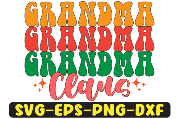 Grandma Claus PNG Sublimation Design: Graphics for Crafts & Joy