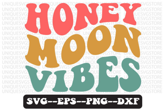 Honeymoon Vibes Quote Retro SVG Design: Graphics for Crafts & Branding