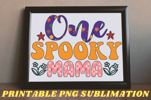 One Spooky Mama PNG: Graphics for Crafts & Seasonal Content