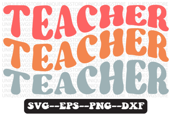 Teacher Quote Retro SVG Design for Crafts & Graphics